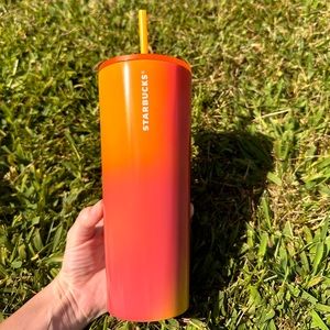 Ombré Sunset Stainless Steel Starbucks Tumbler